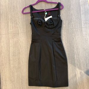 Shi Italian Black Bustier Dress